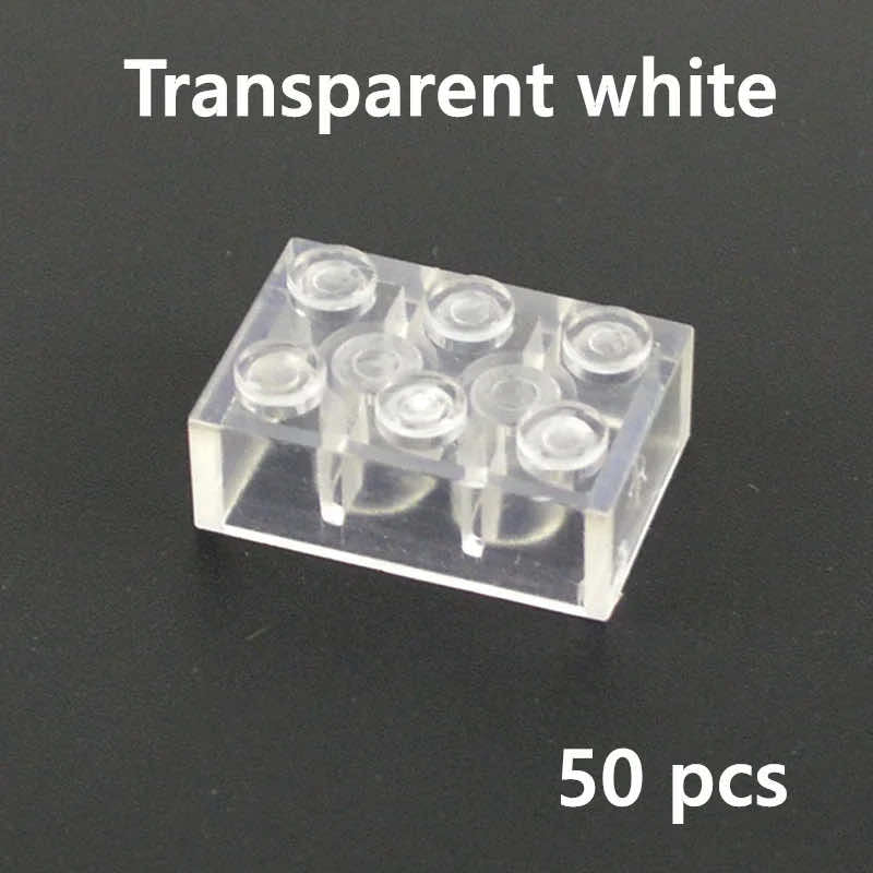 Transparent Blue & White Thick Brick Educational Building Blocks Bricks Toy DIY | The Drift Art Co. 13