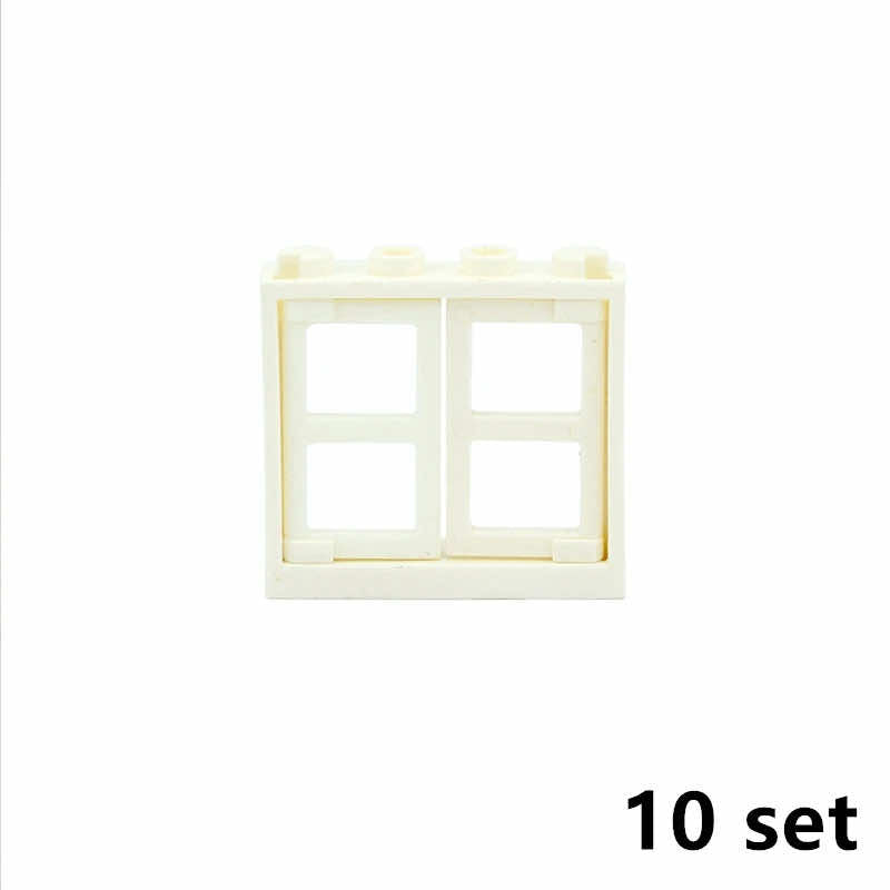 Door Window Castle Hotel House MOC Educational Building Blocks Bricks Toy DIY
