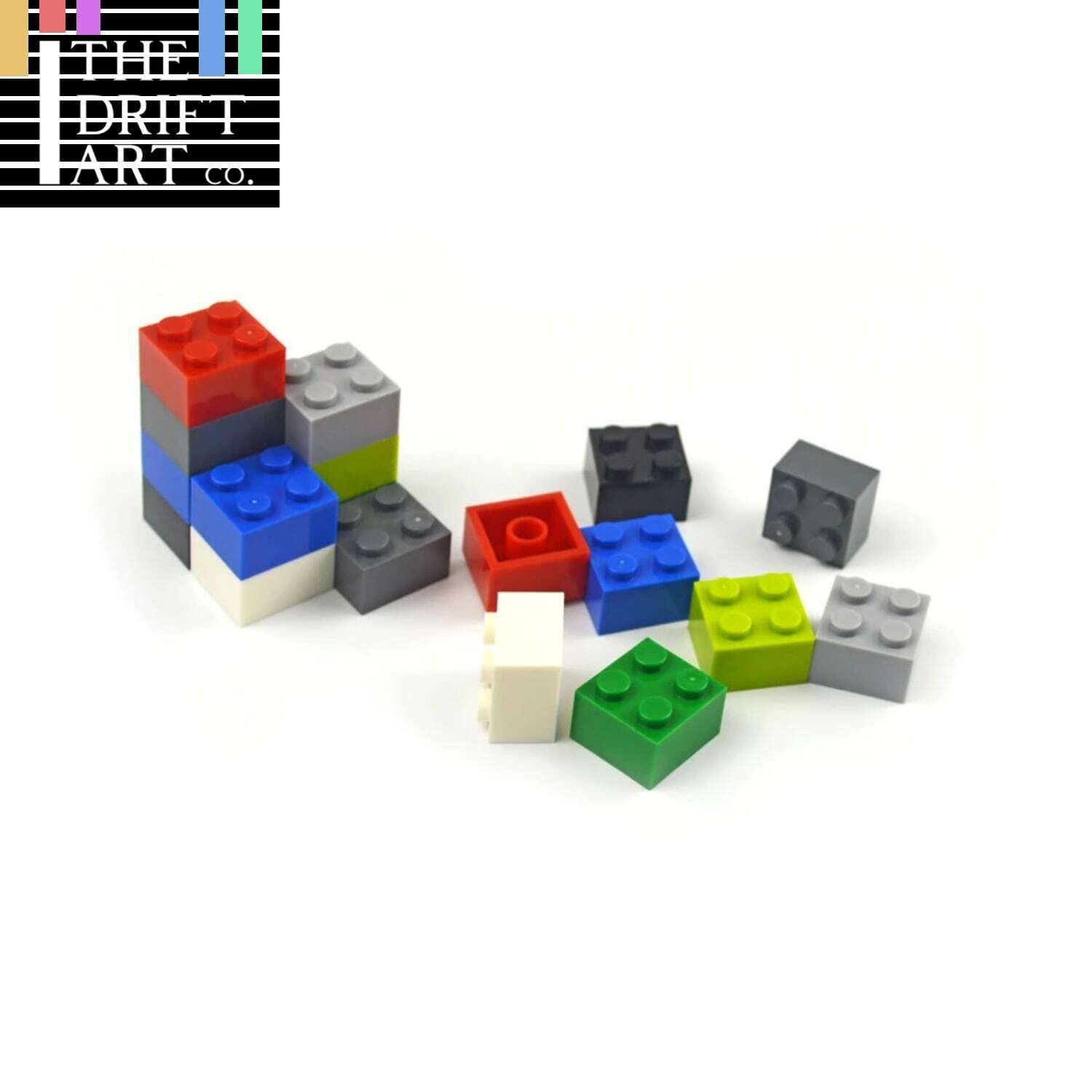 100pcs 2x2 Thick Brick Educational Building Blocks Bricks Toy DIY - 8 Colors - Minifigure - - The Drift Art Co.