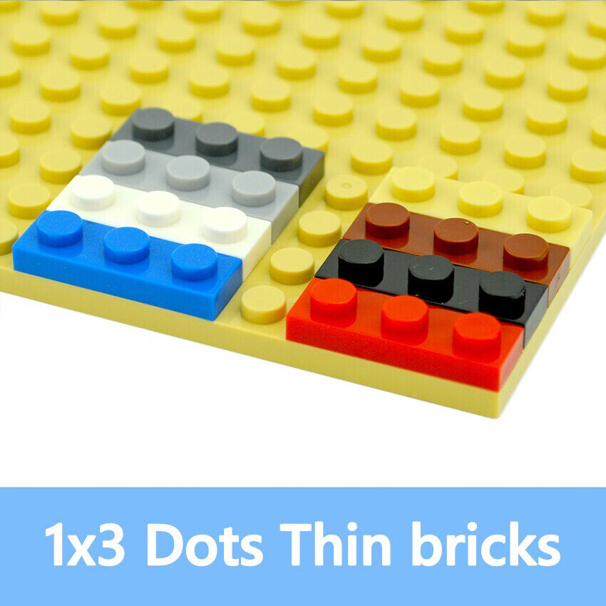 100pcs Thin Style 1x3 3623 Education Building Blocks Bricks DIY - Various Colors - Minifigure - - The Drift Art Co.