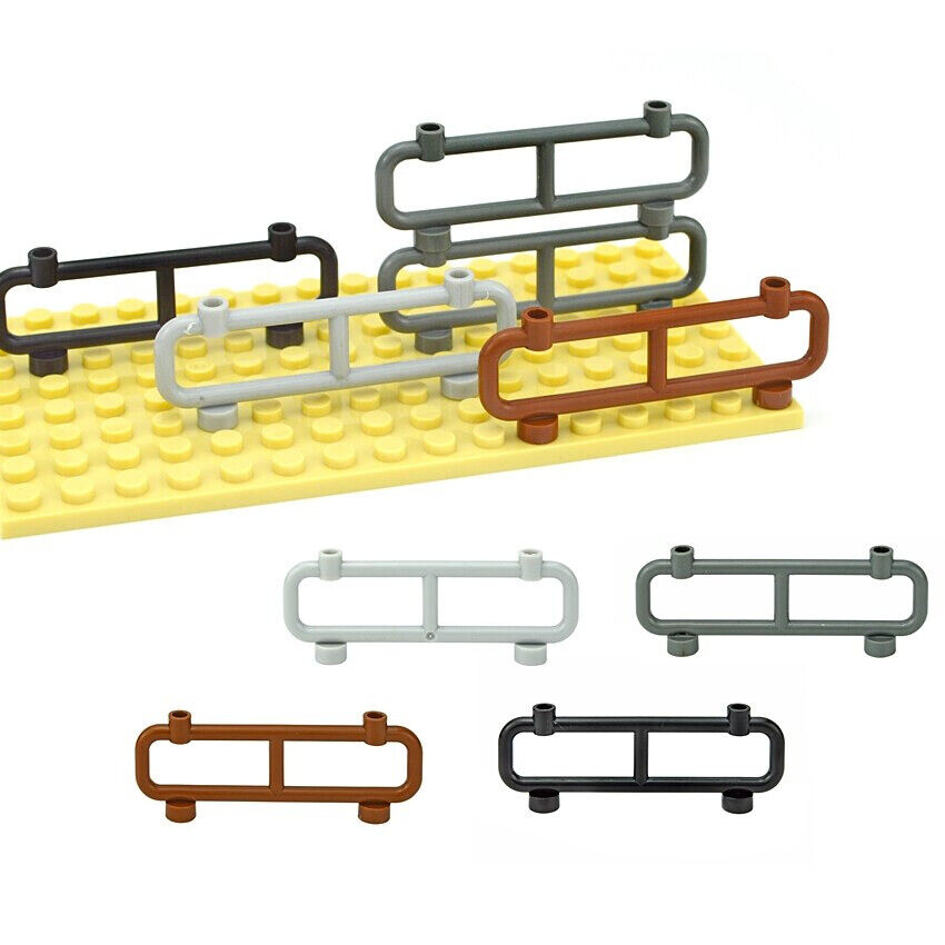 10pcs Car Fence Guardrail Panel 1x8x2 2486 Building Blocks Bricks - Var Colors - Minifigure - - The Drift Art Co.