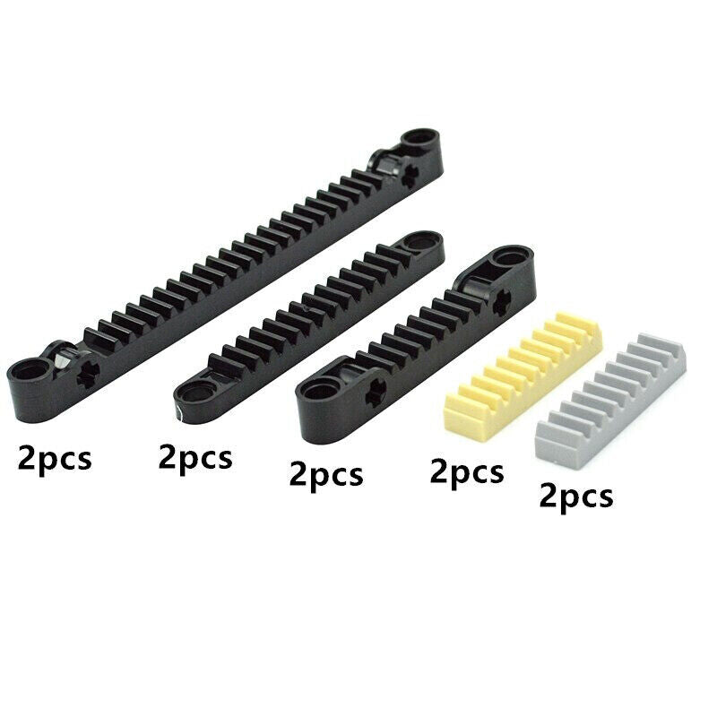 10pcs Gear Rack 6630 3743 Train Car Crane Brick Building Blocks Bricks Toy DIY - - The Drift Art Co.