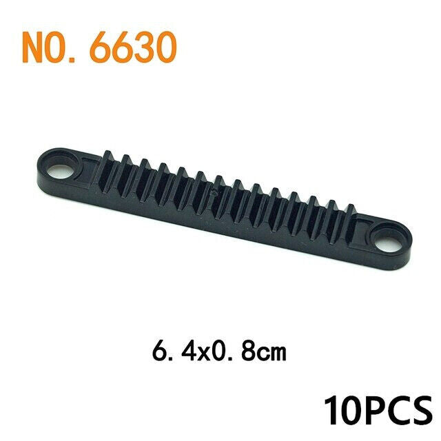 10pcs Gear Rack 6630 3743 Train Car Crane Brick Building Blocks Bricks Toy DIY - - The Drift Art Co.