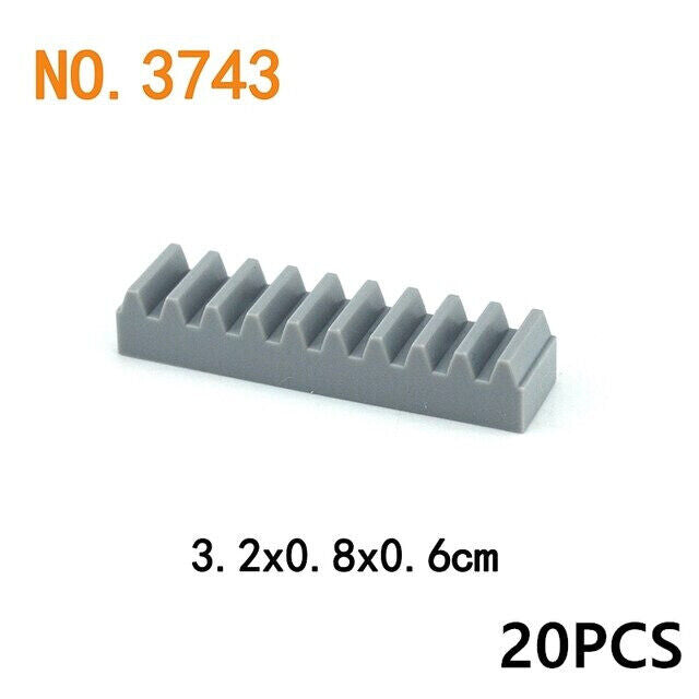 10pcs Gear Rack 6630 3743 Train Car Crane Brick Building Blocks Bricks Toy DIY - - The Drift Art Co.