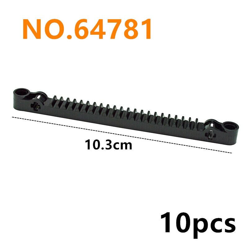 10pcs Gear Rack 6630 3743 Train Car Crane Brick Building Blocks Bricks Toy DIY - - The Drift Art Co.