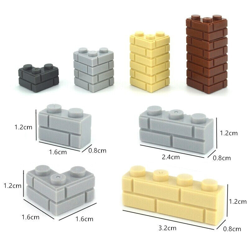 130pcs MOC 1x2 Brick Educational Building Blocks Bricks Toy DIY - Various colors - Minifigure - - The Drift Art Co.