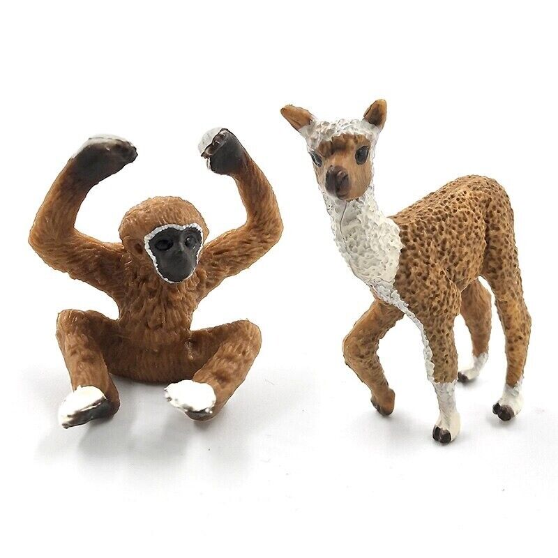 1pc Alpaca Warthog Sheep Deer Fox Monkey Animal Miniature Art Toy Figure Doll - Action Figure - - The Drift Art Co.