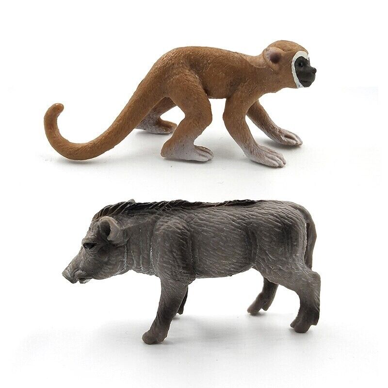 1pc Alpaca Warthog Sheep Deer Fox Monkey Animal Miniature Art Toy Figure Doll - - The Drift Art Co.
