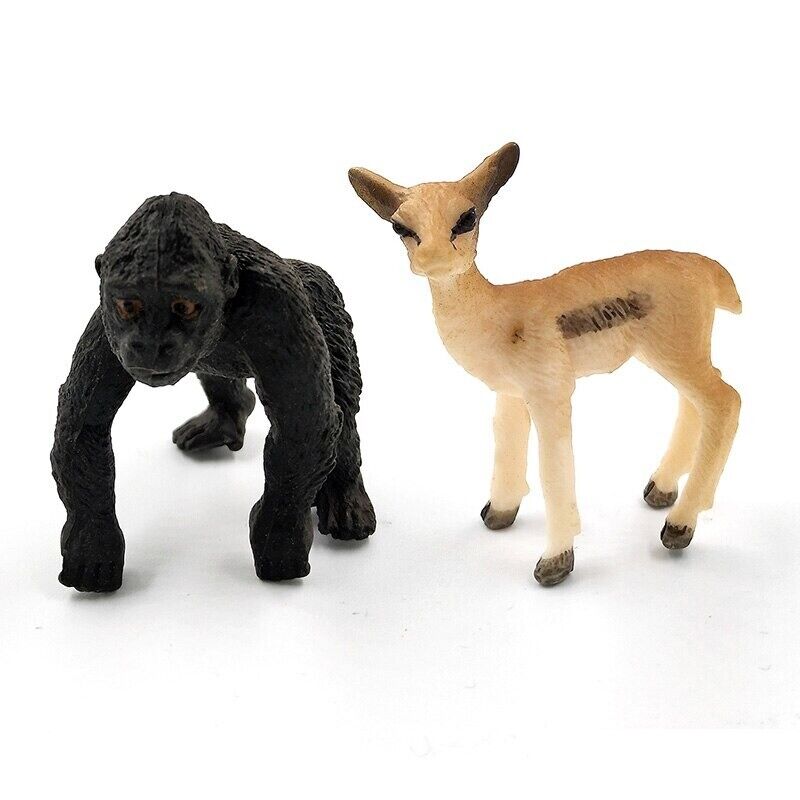 1pc Alpaca Warthog Sheep Deer Fox Monkey Animal Miniature Art Toy Figure Doll - - The Drift Art Co.