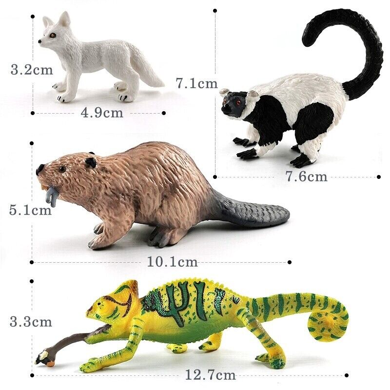 1pc Lizard Centipede Snake Squirrel Jungle Animal Miniature Art Toy Figure Doll - Action Figure - - The Drift Art Co.