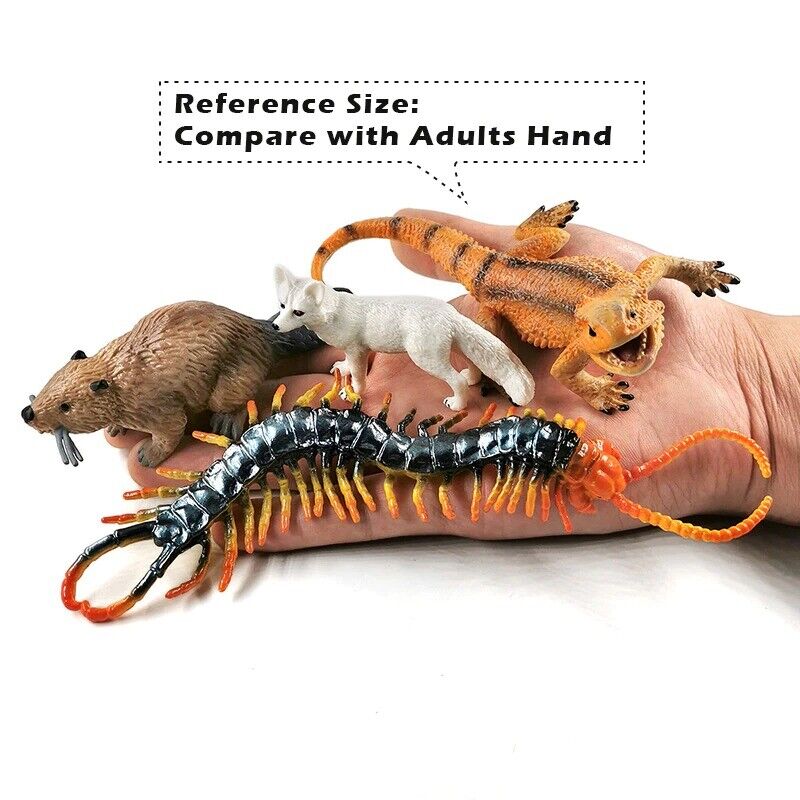1pc Lizard Centipede Snake Squirrel Jungle Animal Miniature Art Toy Figure Doll - - The Drift Art Co.