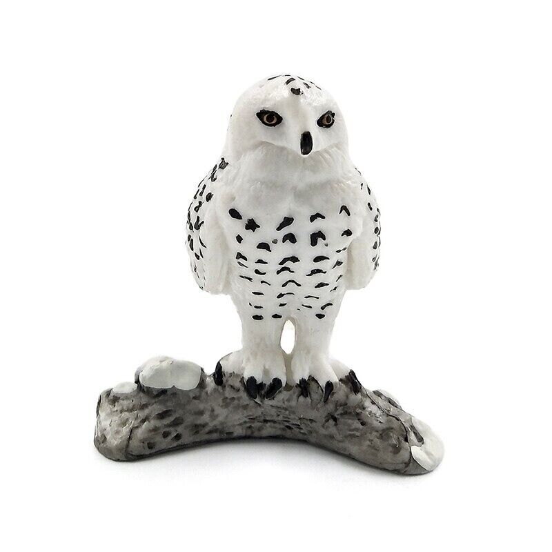 1pc Simulation Bald eagle Snowy Owl Animal Miniature Art Toy Figure Doll DIY - - The Drift Art Co.