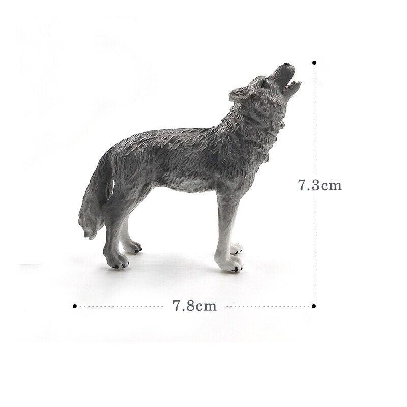 1pc Simulation Leopard Wolf Black Panther Animal Miniature Art Toy Figure Doll - - The Drift Art Co.
