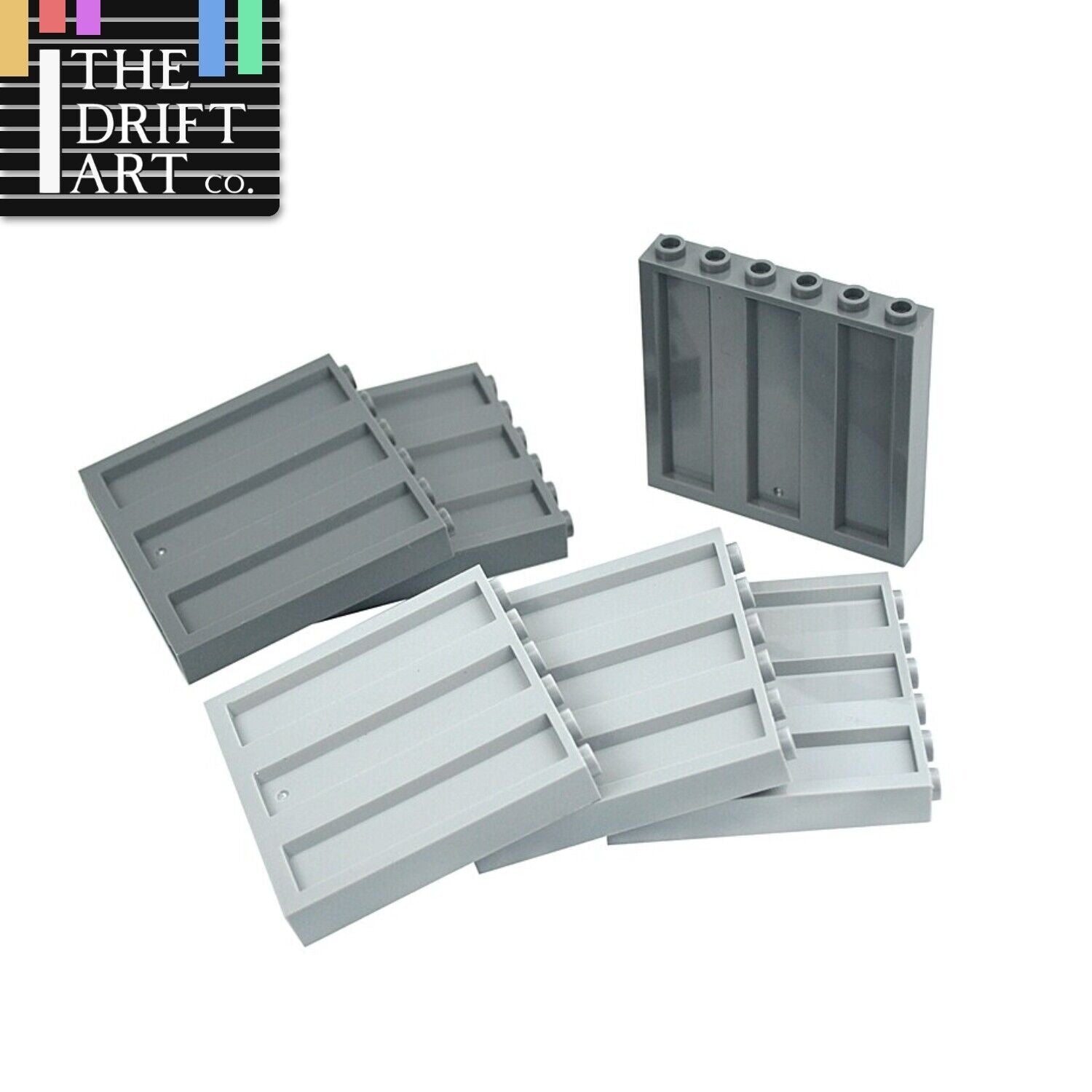 1x6x5 10pcs Corrugated Fence 23405 for Lego Sets Building Block Sets DIY - LEGO (R) Bricks, Pieces & Parts - - The Drift Art Co.