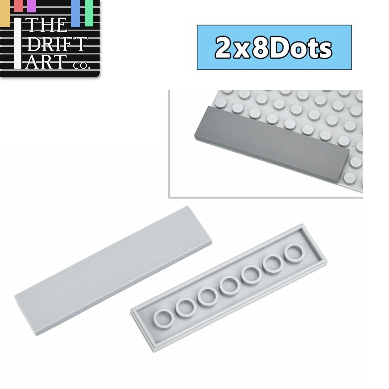 20pcs MOC 2x8 Smooth Educational Building Blocks Bricks Toy DIY - Various colors - Minifigure - - The Drift Art Co.
