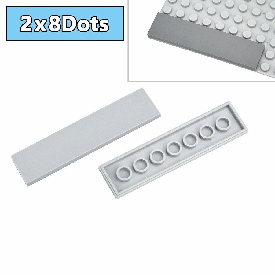 20pcs MOC 2x8 Smooth Educational Building Blocks Bricks Toy DIY - Various colors - - The Drift Art Co.