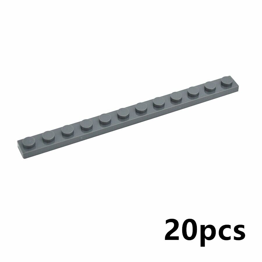 20pcs Thin 60479 Plate 1 X 12 Dots For LEGO Building Blocks Bricks Set DIY - Minifigure - - The Drift Art Co.