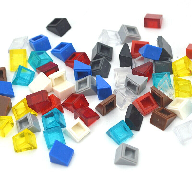 250pcs 1x1 Smooth Bevel 54200 Educational Building Block Bricks Toy DIY - - The Drift Art Co.
