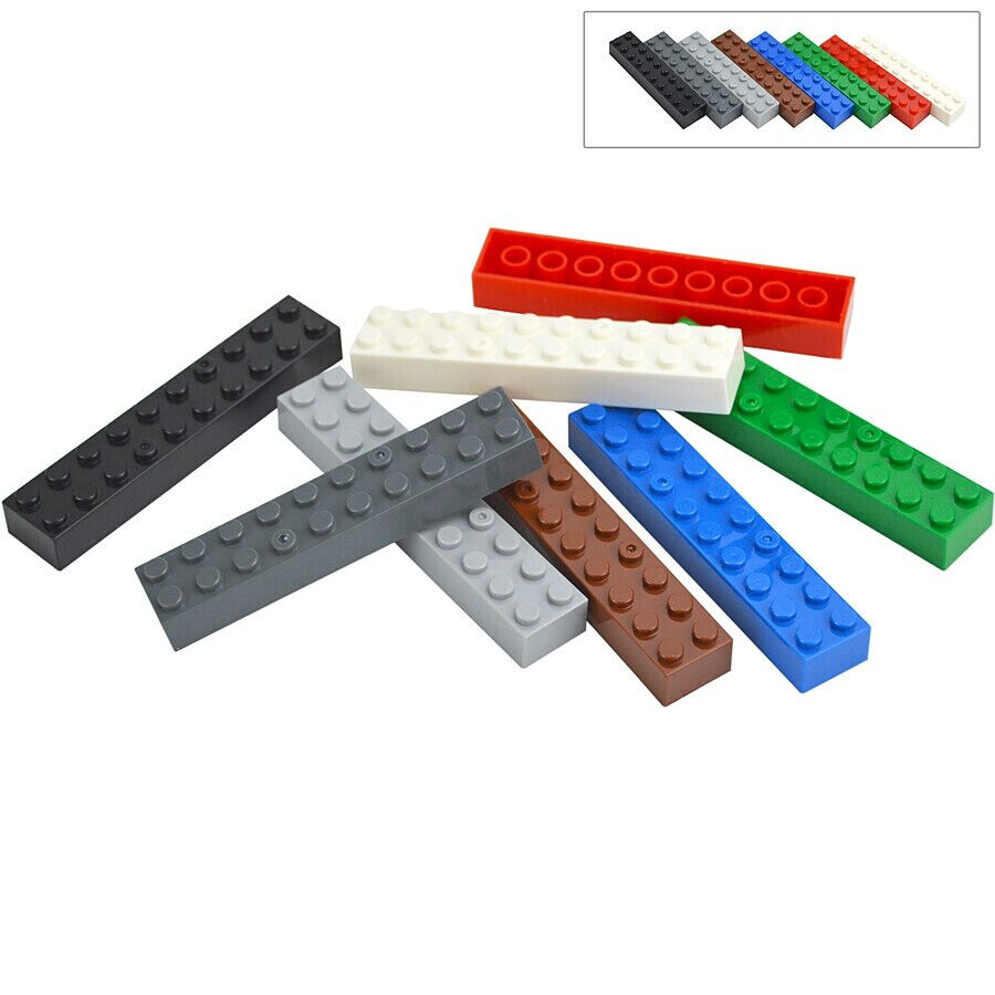 10pcs 2x10 Thick 3006 Brick Basic Building Blocks Bricks Toy DIY - 8 Colors!! | The Drift Art Co. 2