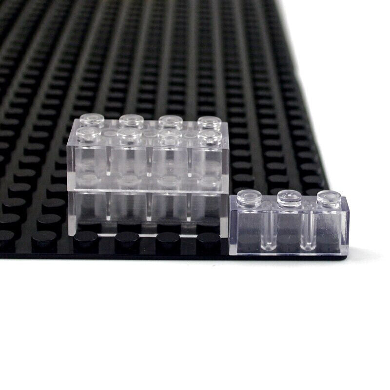 Transparent Blue & White Thick Brick Educational Building Blocks Bricks Toy DIY | The Drift Art Co. 3