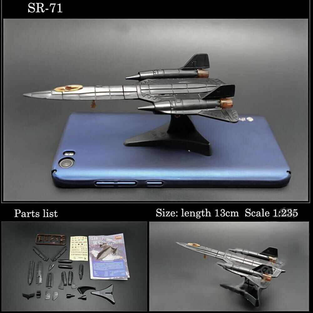 1/165 Blackbird SR-71 4D fighter Aircraft Plane Assembly Kit Model Art Toy - The Drift Art Co.