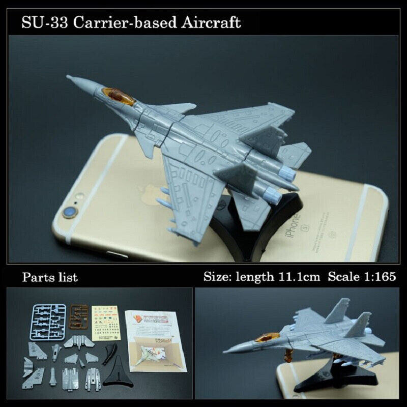 1/165 4D Su-33 Carrier-based fighter Aircraft Plane Assembly Kit Model Art Toy - The Drift Art Co.
