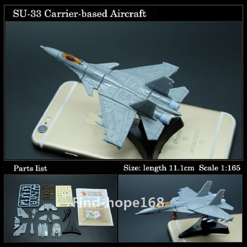 1/165 4D Su-33 Carrier-based fighter Aircraft Plane Assembly Kit Model Art Toy - The Drift Art Co.