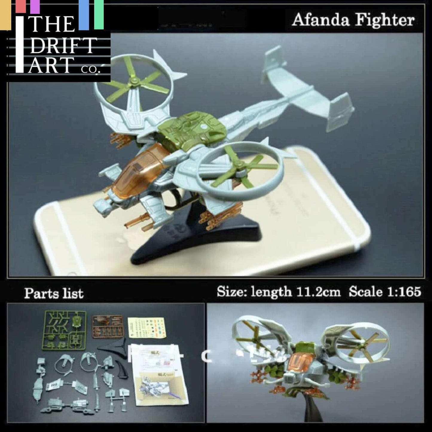 4D Avatar Scorpion Fighter Aircraft Plane Assembly Kit Model Art Toy - - The Drift Art Co.#variant_sku#