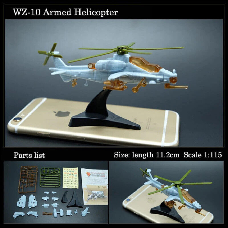 4D CAIC Z-10 Helicopter Aircraft Plane Assembly Kit Model Art Toy - - The Drift Art Co.#variant_sku#