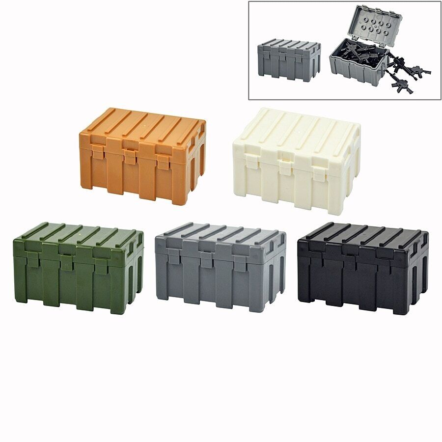 4pcs Military Weapons Case Guns Box SWAT Police Army MOC Building Blocks Toy DIY - - The Drift Art Co.