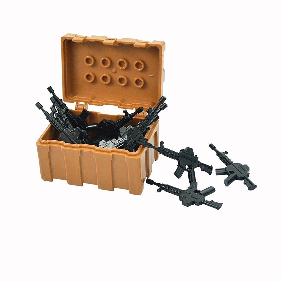 4pcs Military Weapons Case Guns Box SWAT Police Army MOC Building Blocks Toy DIY - - The Drift Art Co.