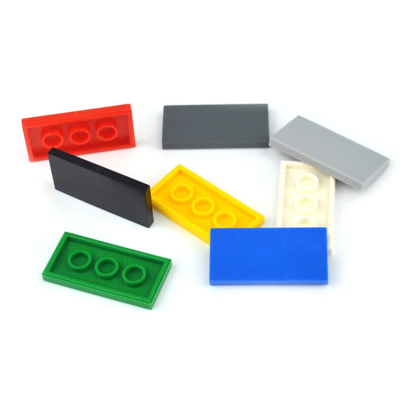 50pcs Ceramic Flat Tile 2x4 Building Blocks Bricks Toy DIY - Many colors -  - The Drift Art Co.