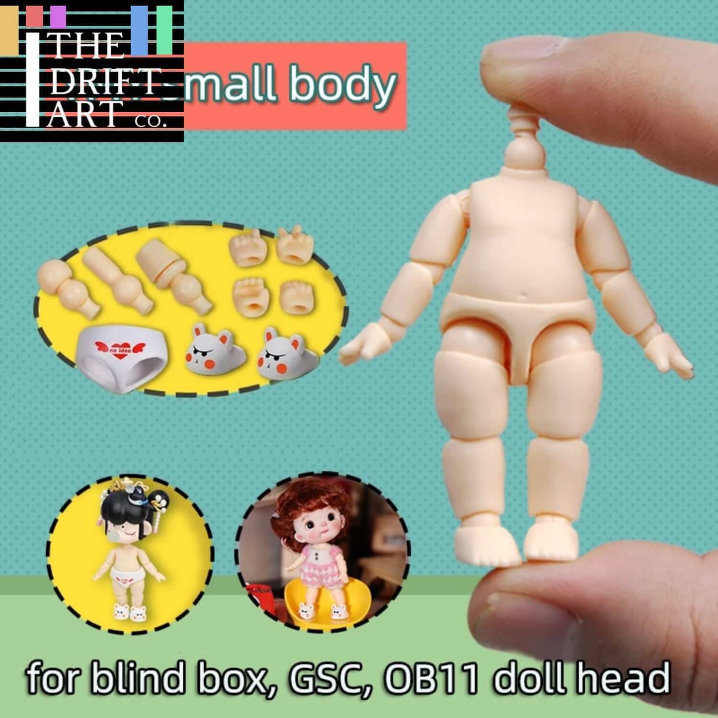 Body - Small YMY body suitable For GSC Head BJD OB Obitsu 11 Ymy Toy Doll - - The Drift Art Co.