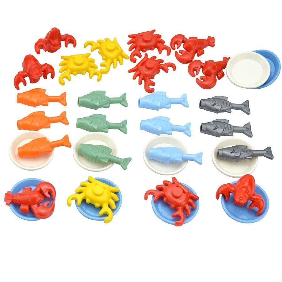 City Food Hamburger Fries Cake Chocolate Pizza for Lego Building Blocks Set DIY - LEGO (R) Bricks, Pieces & Parts - - The Drift Art Co.