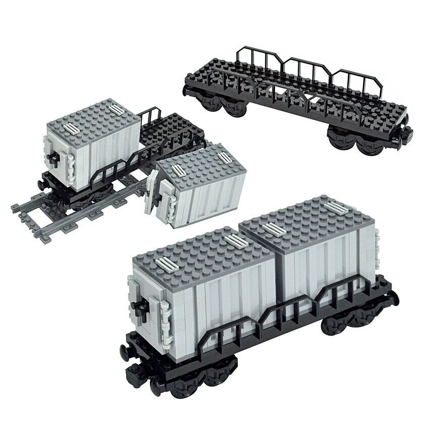 City Railway Freight Train Container 92088 for Lego Building Blocks Bricks DIY - Container - - The Drift Art Co.