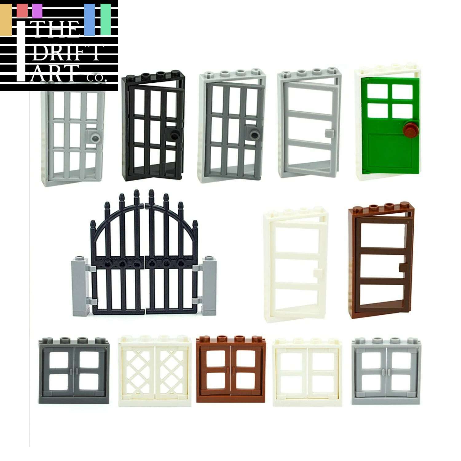 Door Window Castle Hotel House MOC Educational Building Blocks Bricks Toy DIY - Minifigure - - The Drift Art Co.