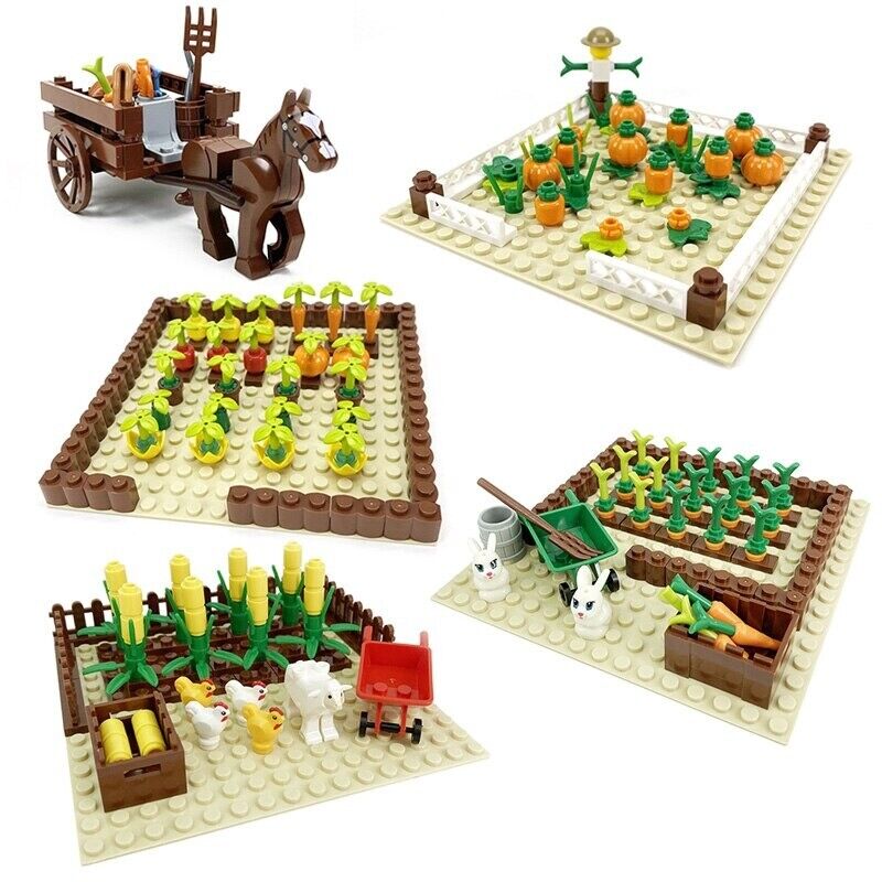 Farm Crop Vegetable Field Pumpkin City Food Parts for Lego Building Blocks Sets - LEGO (R) Bricks, Pieces & Parts - - The Drift Art Co.