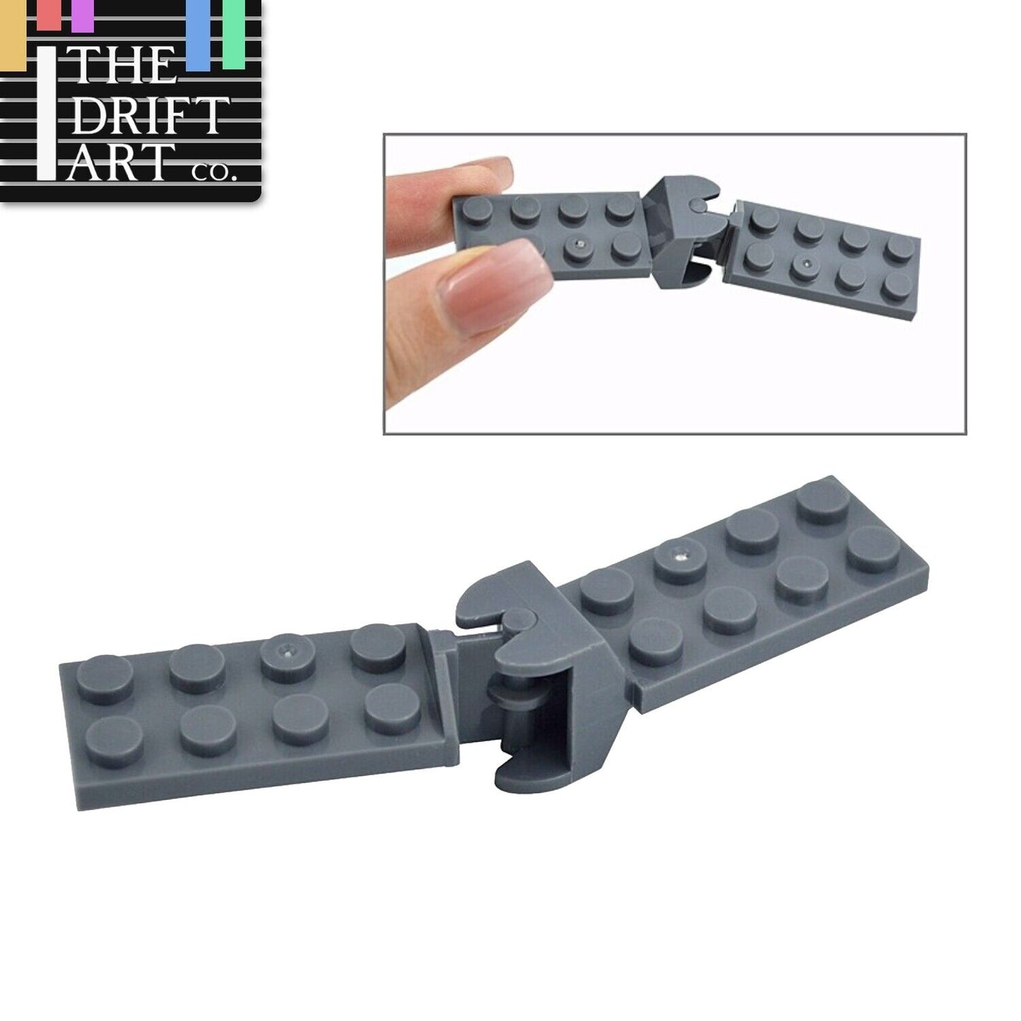 Hinge 2x4 Thin Plate 3640 Joint for Lego Kits bricks Building Blocks Sets DIY - - The Drift Art Co.#variant_sku#