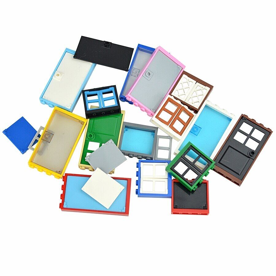 House City Thick Window Door Frame 60596 Parts for Lego Building Block Sets DIY - LEGO (R) Bricks, Pieces & Parts - - The Drift Art Co.