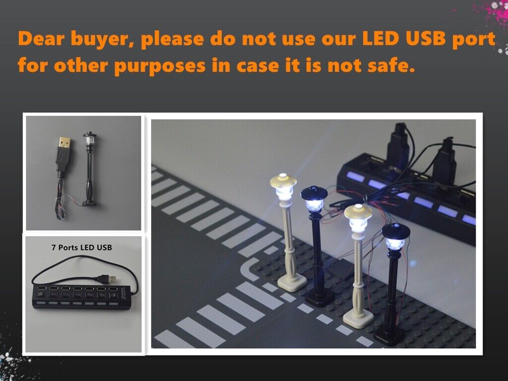 LED Lamps City Street Led Light Lamp Saber Educational Building Blocks Brick Toy - Minifigure - - The Drift Art Co.