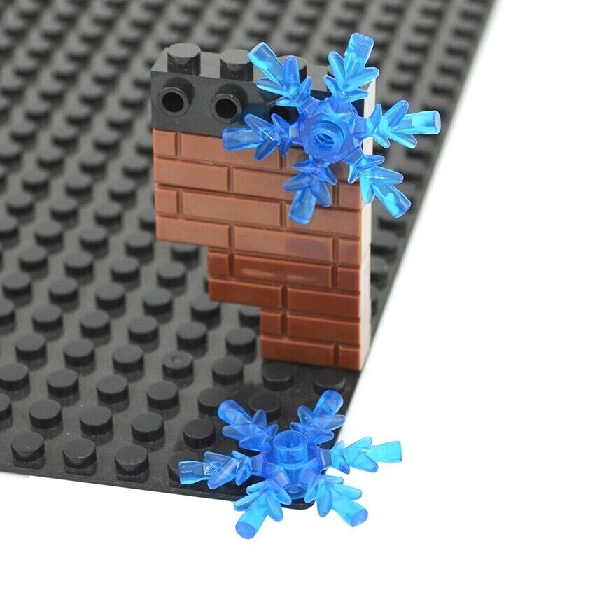 MOC Snowflake Ice Crystal 42409 City Part For Lego Sets Building Blocks Sets DIY - Plant & Flower - - The Drift Art Co.