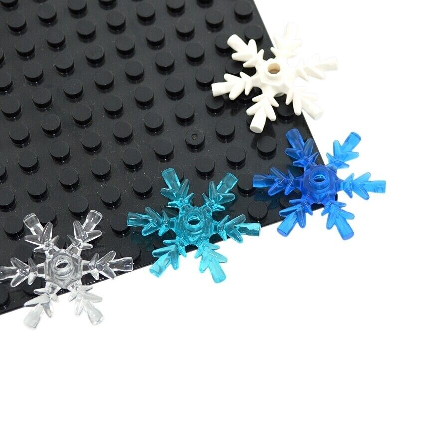 MOC Snowflake Ice Crystal 42409 City Part For Lego Sets Building Blocks Sets DIY - Plant & Flower - - The Drift Art Co.