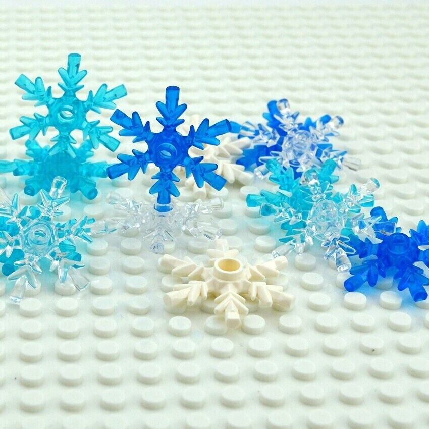 MOC Snowflake Ice Crystal 42409 City Part For Lego Sets Building Blocks Sets DIY - Plant & Flower - - The Drift Art Co.