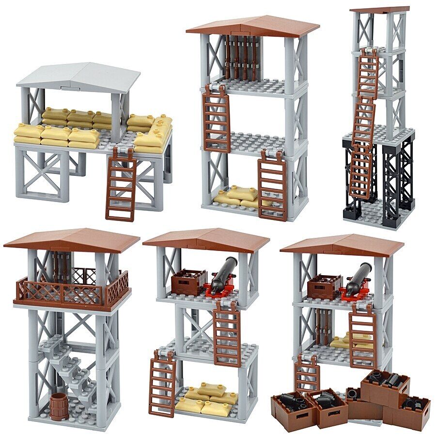 Military Base Barbed Wire Fence 30104 92338 For LEGO Building Blocks Brick Toy - Minifigure - - The Drift Art Co.