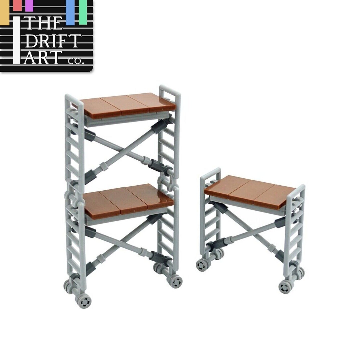 Military Sentry Tower Shelf w Stairs army For LEGO Building Blocks Brick Toy DIY - - The Drift Art Co.#variant_sku#