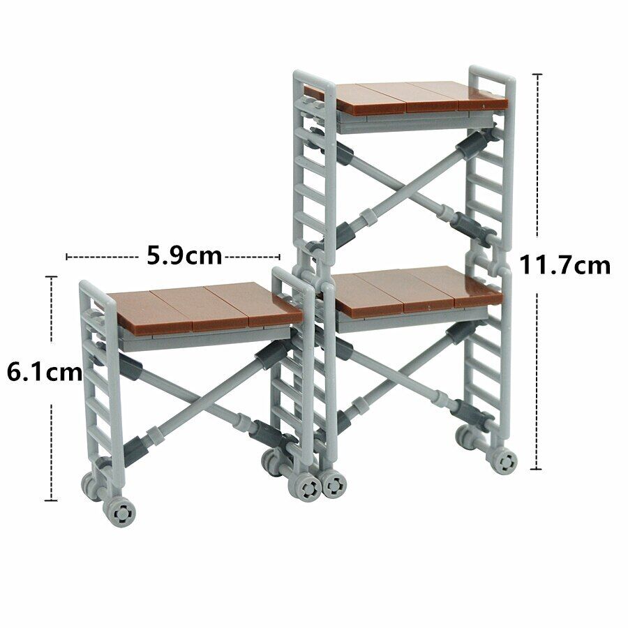Military Sentry Tower Shelf w Stairs army For LEGO Building Blocks Brick Toy DIY - - The Drift Art Co.#variant_sku#