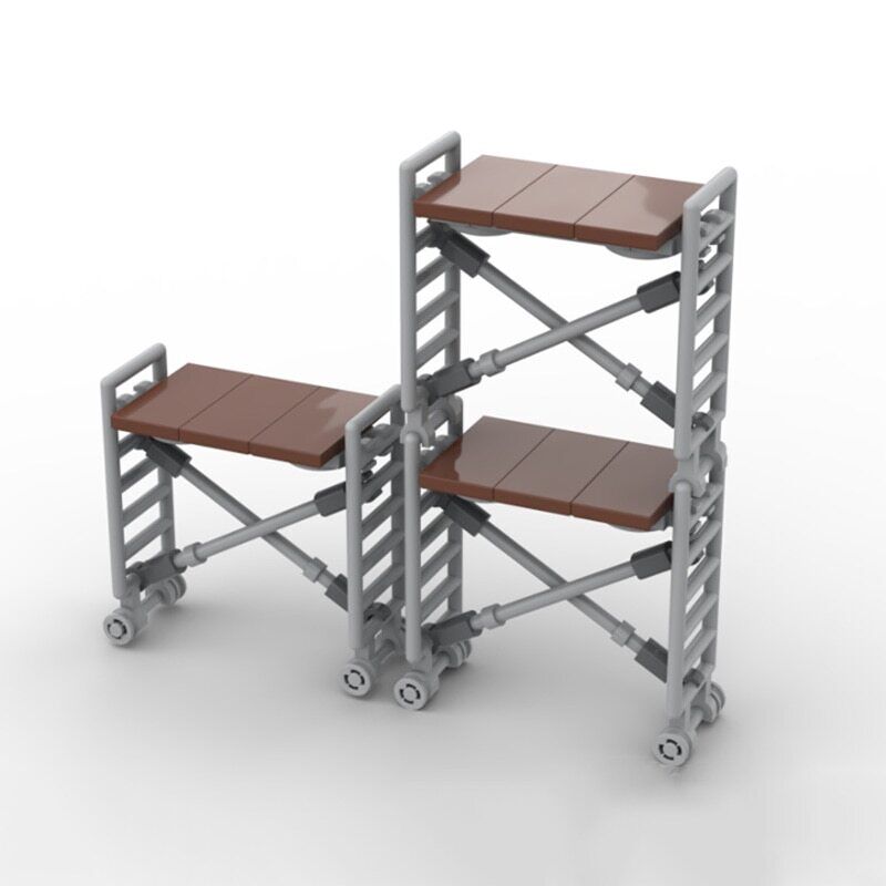 Military Sentry Tower Shelf w Stairs army For LEGO Building Blocks Brick Toy DIY - - The Drift Art Co.#variant_sku#