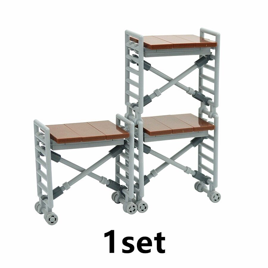 Military Sentry Tower Shelf w Stairs army For LEGO Building Blocks Brick Toy DIY - Minifigure - - The Drift Art Co.