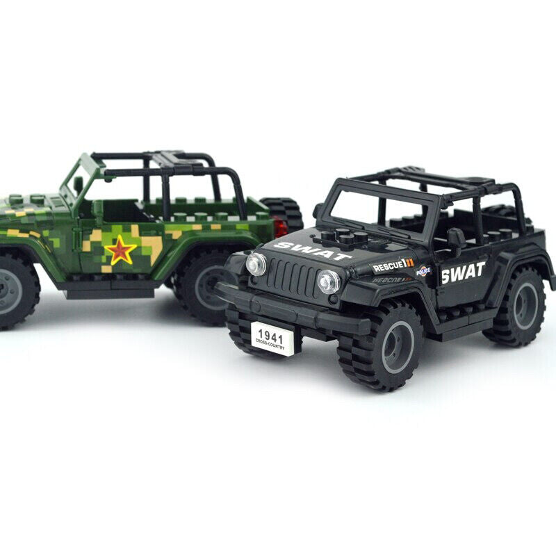Military Vehicle Car Truck SUV Motorcycle Bike For Building Blocks Brick Toy DIY - - The Drift Art Co.