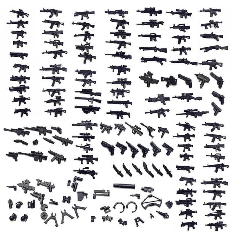 Military Weapon Gun Rifle Pistol Mortar SUV Motorcycle Building Blocks Toy DIY - - The Drift Art Co.